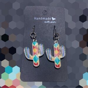 Colorful Cactus Earrings